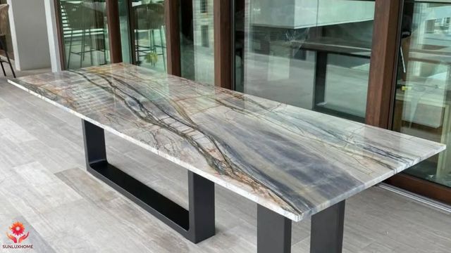 bàn ăn phù hợp với diện tích căn hộ